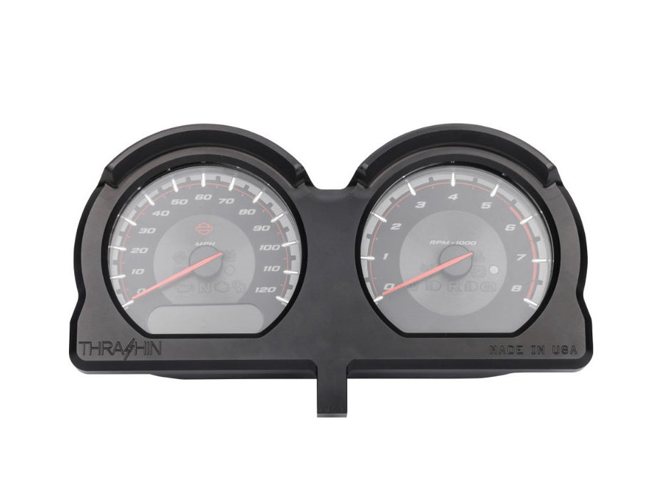 Gauge Housing Relocation Kit - Black. Fits Road Glide 2015-2023