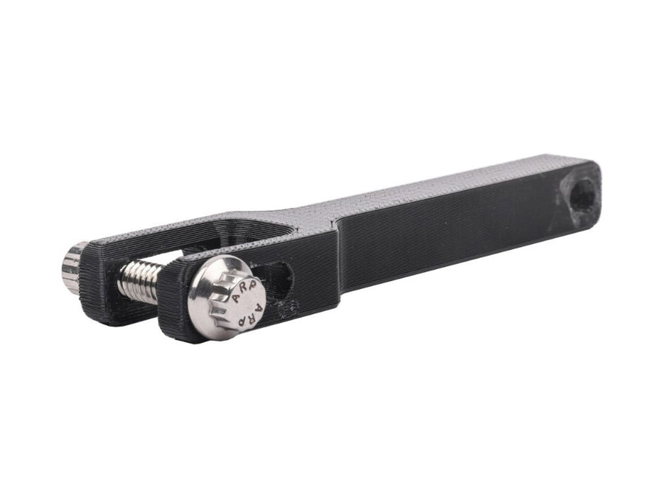 Thrashin Risers to Gauges Relocation Front Extension Bracket - Black. Fits Road Glide 2015up.