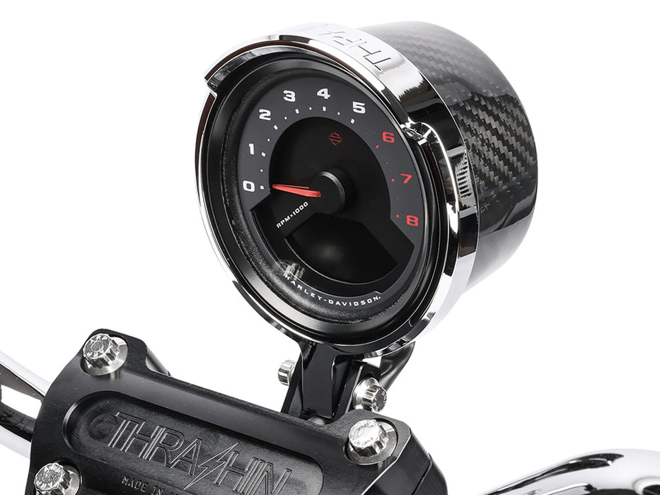 Gauge Housing Relocation Kit - Chrome. Fits Low Rider S 2022up, Low Rider ST 2025up & Street Bob 2025up