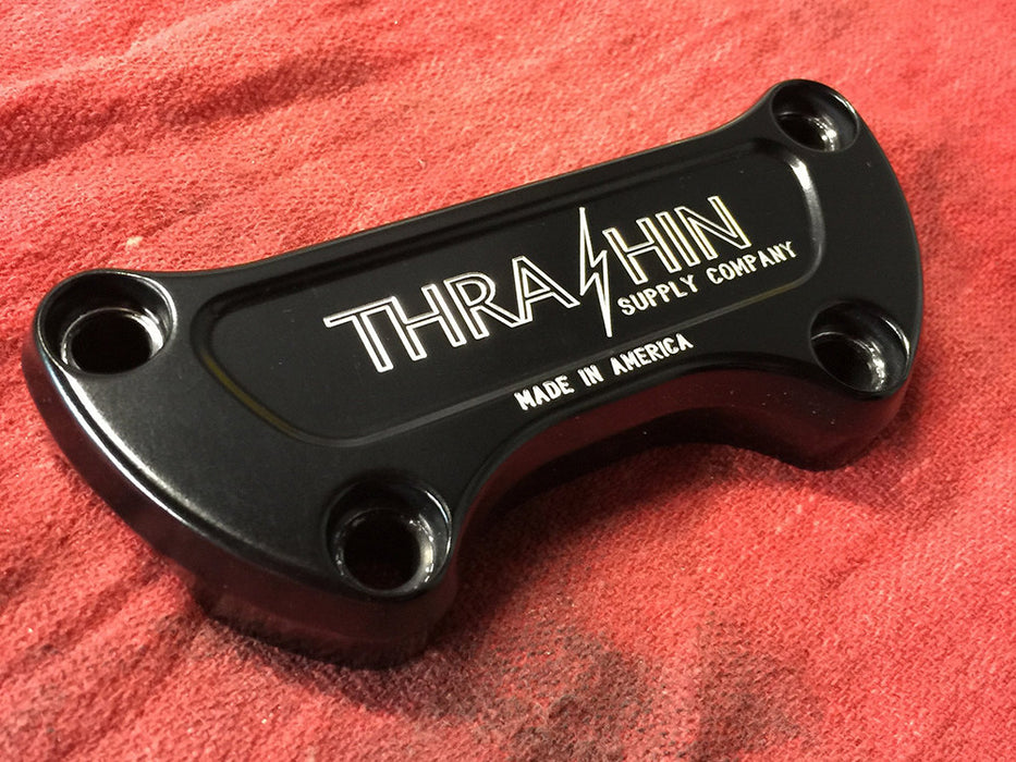 Handlebar Top Clamp - Twice Cut Black