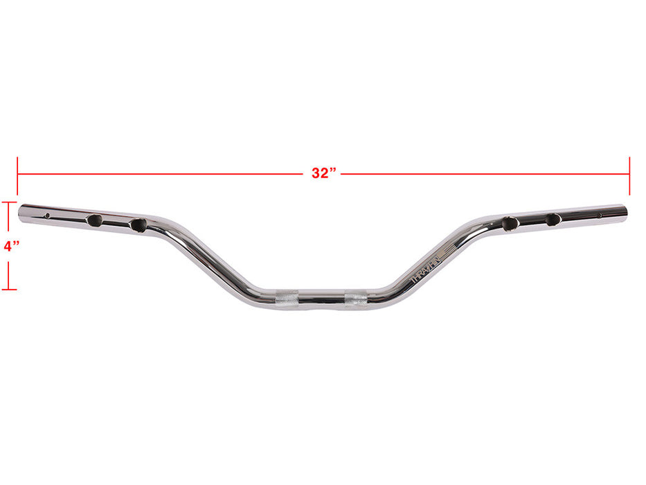 Mid Bend Bars - Chrome. Fits CVO Touring 2023up, Street Glide & Road Glide 2024up, Touring 2025up & Softail 2025up