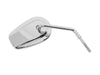 Billet Mini Mirrors Smooth - Chrome