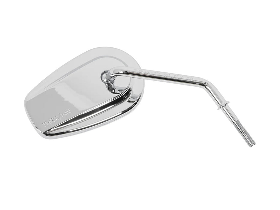 Billet Mini Mirrors Smooth - Chrome