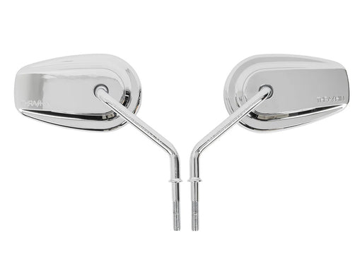 Billet Mini Mirrors Smooth - Chrome