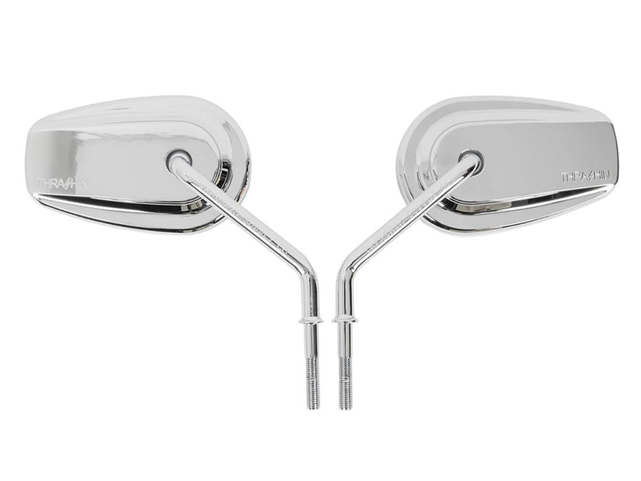 Billet Mini Mirrors Smooth - Chrome