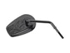 Billet Mini Mirrors Flame - Black