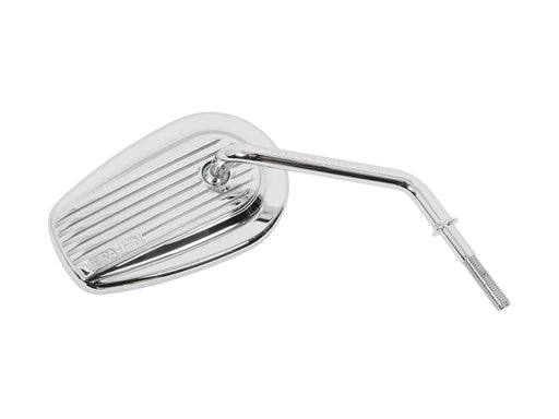 Billet Mini Mirrors Finned - Chrome