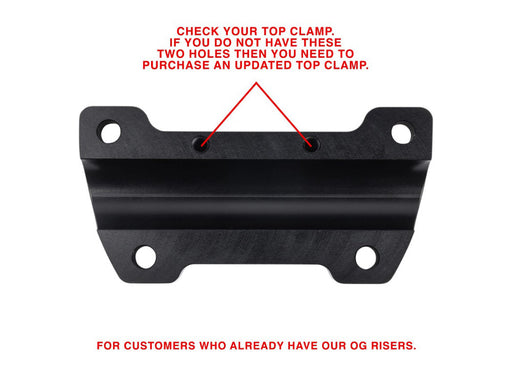 Replacement OG Handlebar Top Clamp - Black.