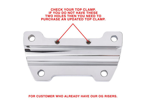 Replacement OG Handlebar Top Clamp - Chrome.