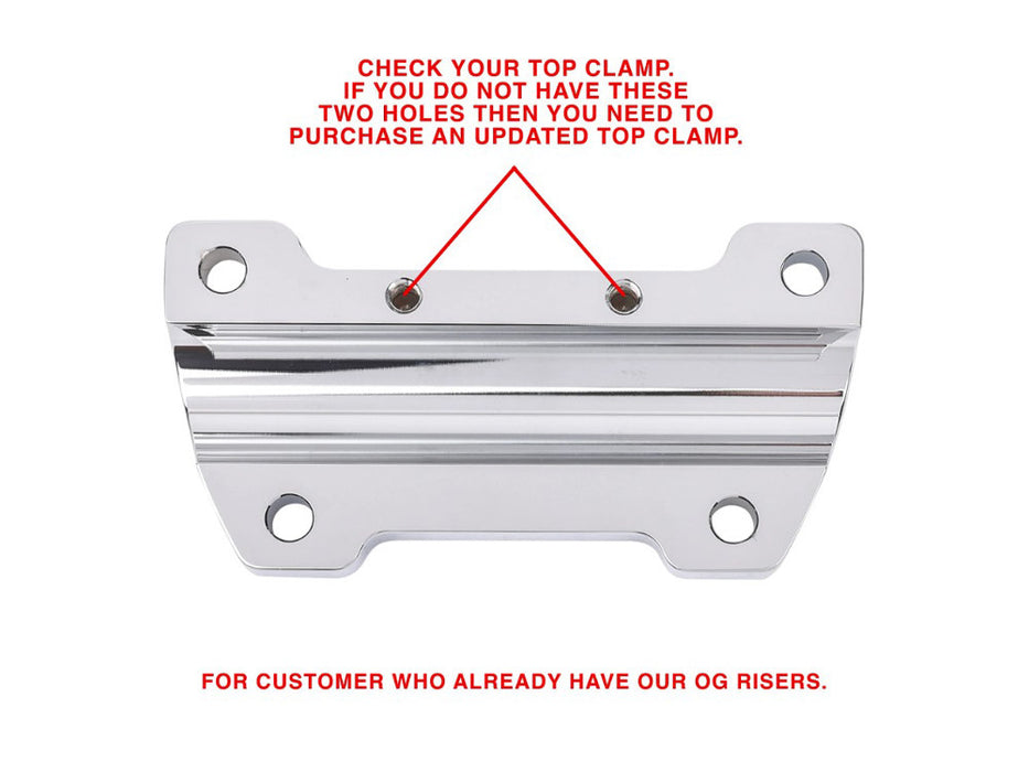 Replacement OG Handlebar Top Clamp - Chrome.