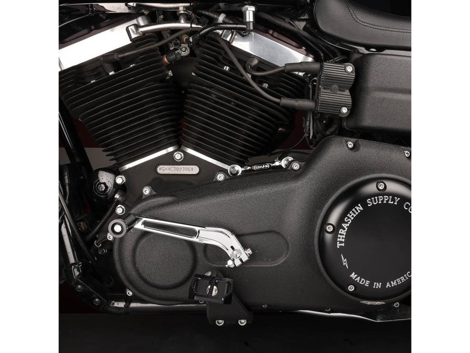 Mid Control Shift Linkage Rod - Chrome. Fits Dyna 1991-2017, FXR 1982-1994 & Softail 2018up with Mid Controls