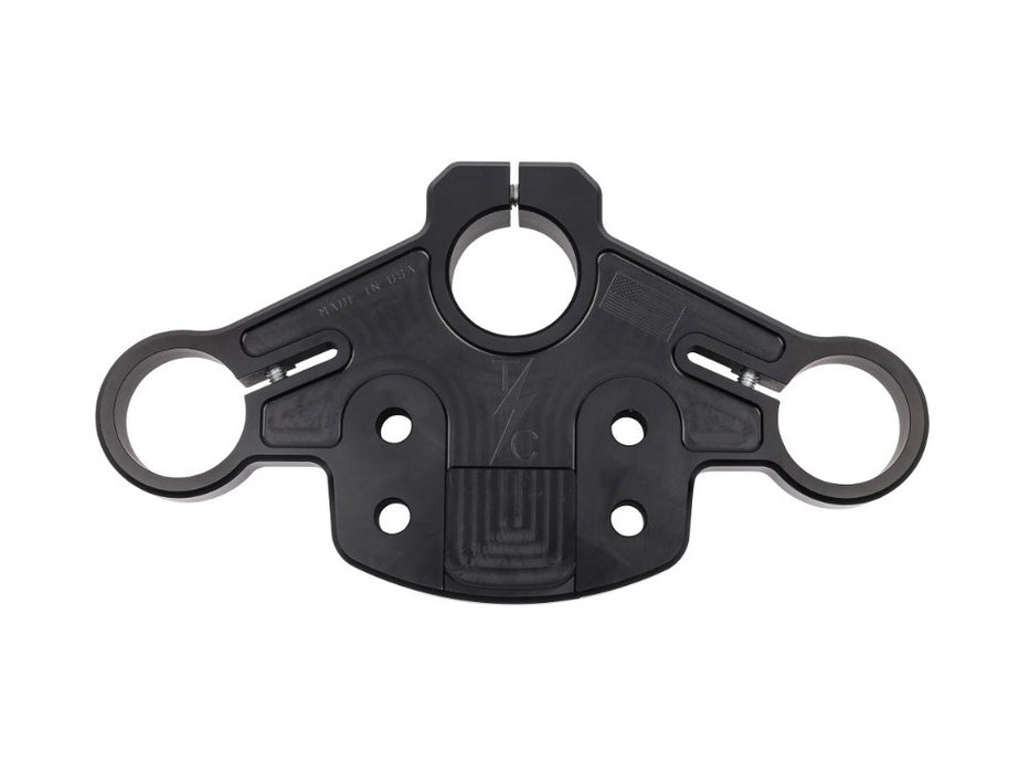 Billet Top Triple Tree - Black. Fits Road Glide 2015-2023