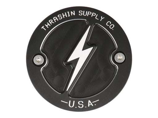 Dished Points Cover - Black. Fits Softail 2018-2024 & Most Touring 2017-2024