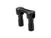 4in. Hole Shot Risers - Black. Fits 1in. Handlebar