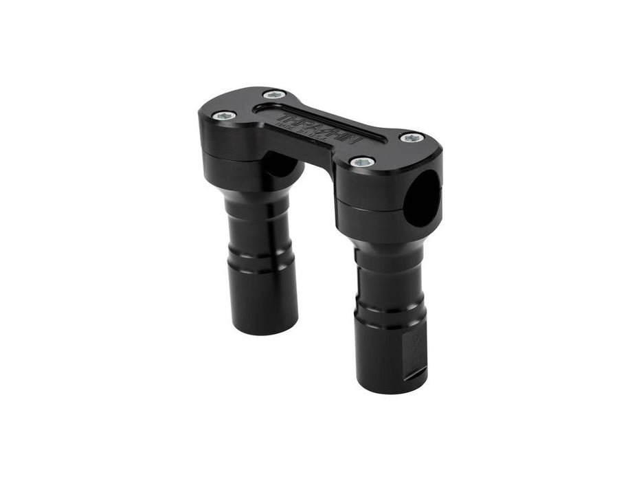 4in. Hole Shot Risers - Black. Fits 1in. Handlebar