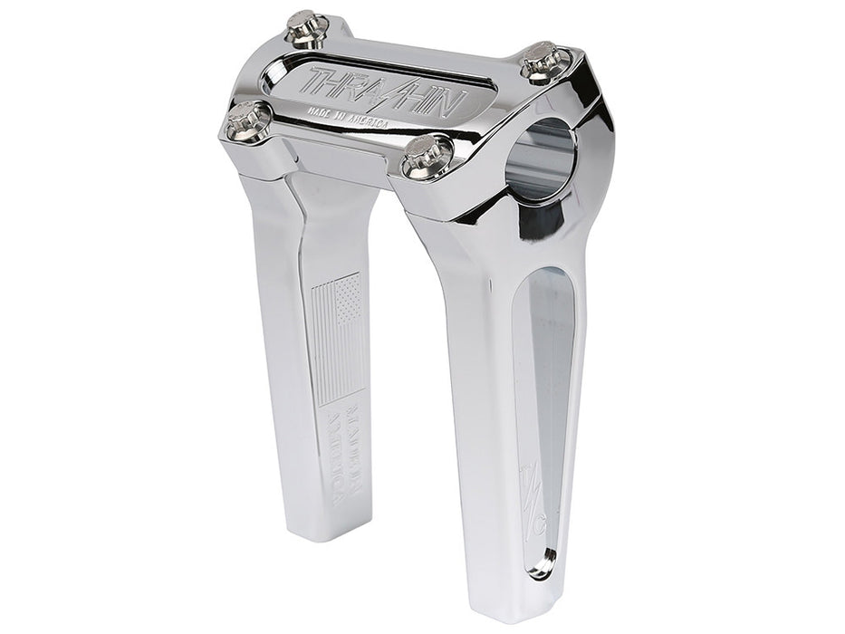 6in. Straight Thrashin Risers - Chrome. Fits 1in. Handlebar