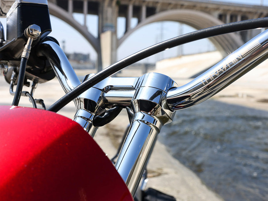 6in. Hole Shot Risers - Chrome. Fits 1in. Handlebar