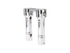 6in. Hole Shot Risers - Chrome. Fits 1in. Handlebar