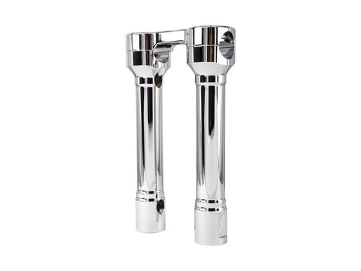 8in. Hole Shot Risers - Chrome. Fits 1in. Handlebar
