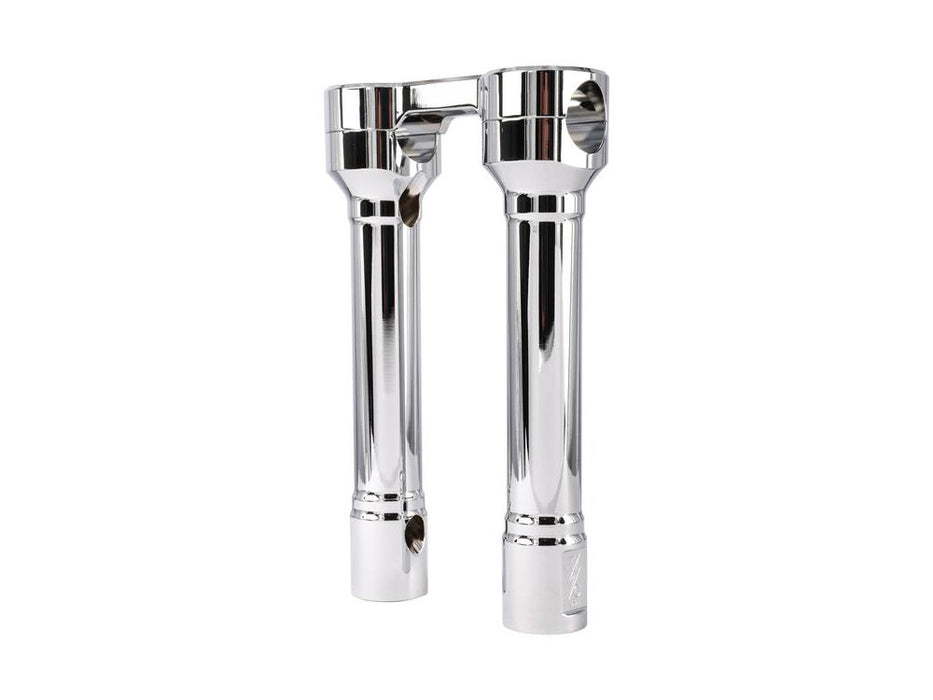 8in. Hole Shot Risers - Chrome. Fits 1in. Handlebar