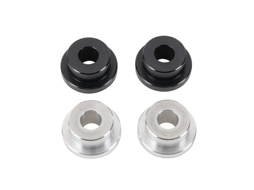 Solid Handlebar Mount Kit - Black & Raw. Fits Big Twin 1973-2017 & Sportster 1973-2003