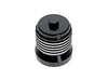 FLO Reusable Oil Filter - Black with Polished Fins. Fits Milwaukee Eight 2017up, Twin Cam 1999-2017, Evolution 1984-1999 & Sportster 1984-2021