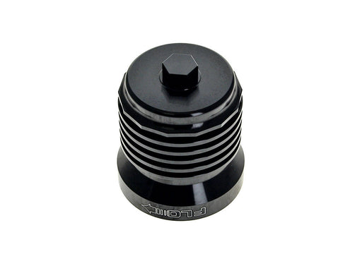 FLO Reusable Oil Filter - Black. Fits Milwaukee Eight 2017up, Twin Cam 1999-2017, Evolution 1984-1999 & Sportster 1984-2021