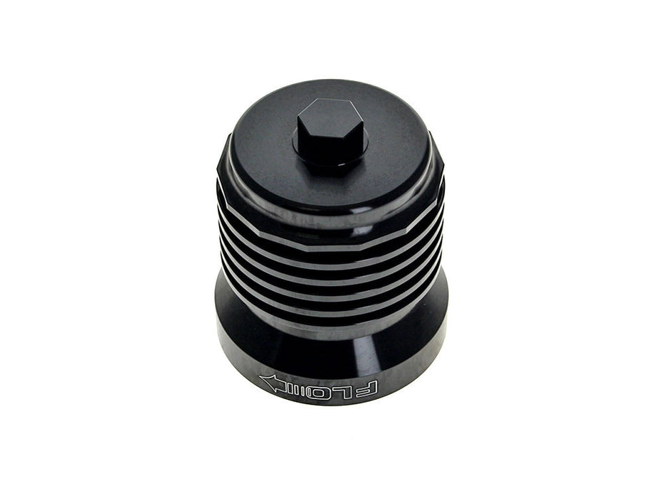 FLO Reusable Oil Filter - Black. Fits Milwaukee Eight 2017up, Twin Cam 1999-2017, Evolution 1984-1999 & Sportster 1984-2021