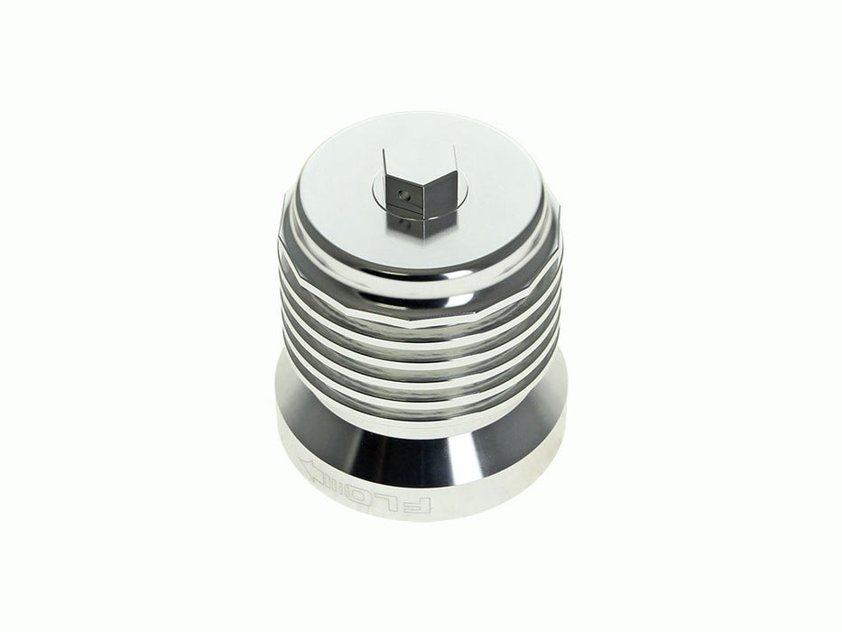 FLO Reusable Oil Filter - Polished. Fits Milwaukee Eight 2017up, Twin Cam 1999-2017, Evolution 1984-1999 & Sportster 1984-2021