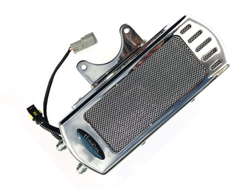 Fan Assisted Side Mount Oil Cooler Kit - Chrome. Fits Touring 2009-2016