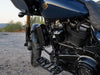 Fan Assisted Side Mount Oil Cooler Kit - Gloss Black. Fits Touring 2017-2024 with Harley-Davidson Full Size Engine Guard