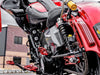 Fan Assisted Side Mount Oil Cooler Kit - Naked. Fits Touring 2017-2024 with Harley-Davidson Chopped Engine Guard