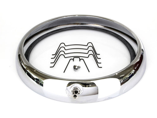 Headlight Trim Rim - Chrome. Fits Touring 1960-1984