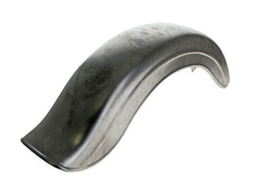 Rear Universal Fat Bob Style Fender with Left Side Chain Cut Away - Raw