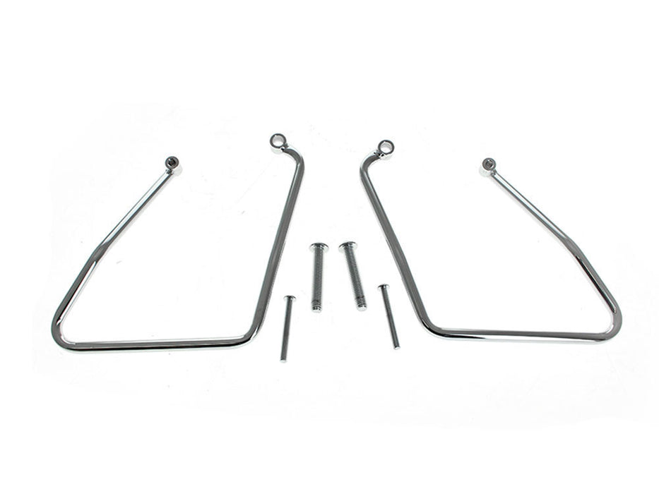 Saddlebag Supports - Chrome. Fits Most Sportster 2004-2014