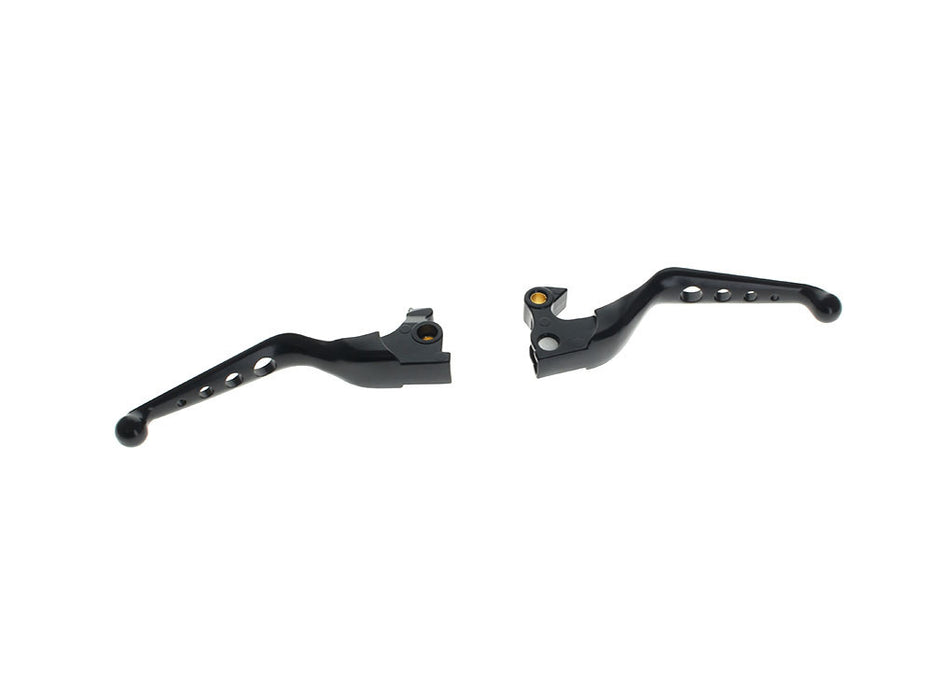 4 Hole Hand Levers - Black. Fits Sportster 2014-2021