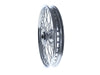 21in. x 2.15in. Front 40 Spoke Cross Laced Wheel - Chrome. Fits Narrow Glide Dyna 1991-1999, FXR 1984-1994 & Sportster 1984-1999.