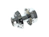 Front Wheel Hub - Chrome. Fits FX Softail 2000-2006 & Dyna Wide Glide 2000-2005 Models with Single Disc Rotor & 3/4in. Axle