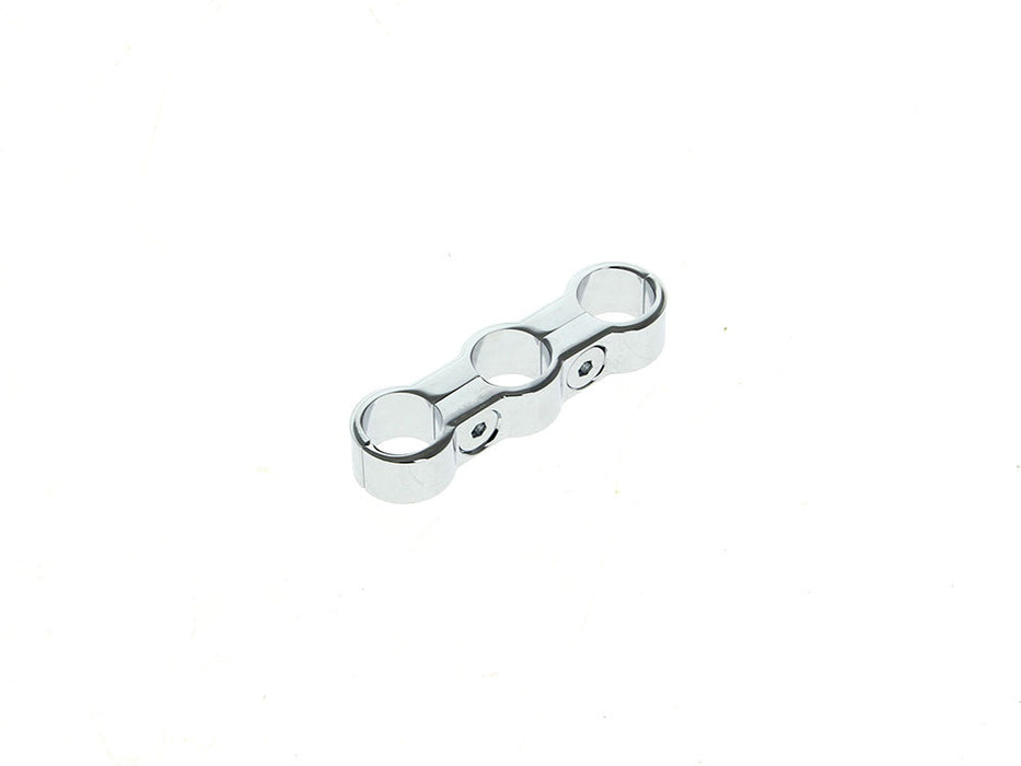 3 Hose Separator - Chrome. Fits 5/16in. or 3/8in. Hose