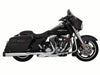 4.5in. OverSized 450 Destroyer Slip-On Mufflers - Chrome with Black End Caps. Fits Touring 1995-2016 & Trike 2017-2020