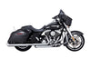 4in. Twin Slash Round Slip-On Mufflers - Chrome. Fits Touring 2017up