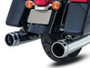 4.5in. Torquer 450 Slip-On Mufflers - Chrome with Chrome End Caps. Fits Touring 2017up