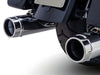 4.5in. Torquer 450 Slip-On Mufflers - Chrome with Chrome End Caps. Fits Touring 2017up