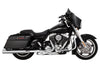 4in. Eliminator 400 Slip-On Mufflers - Chrome with Chrome End Caps. Fits Touring 2017up