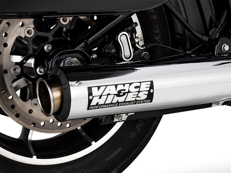 4in. Supersport Slip-On Muffler - Chrome. Fits Softail Street Bob, Low Rider S, Low Rider ST & Heritage 2025up