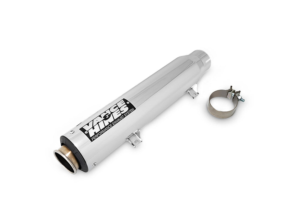 4in. Supersport Slip-On Muffler - Chrome. Fits Softail Street Bob, Low Rider S, Low Rider ST & Heritage 2025up