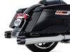 4.5in. Blackbird 450 Slip-On Mufflers - Chrome with Black End Caps. Fits Touring 2017up