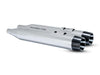 4.5in. Blackbird 450 Slip-On Mufflers - Chrome with Black End Caps. Fits Touring 2017up
