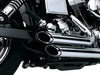 Shortshots Staggered Exhaust - Chrome. Fits Dyna 1991-2005