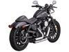 Shortshots Staggered Exhaust - Chrome. Fits Sportster 2004-2013